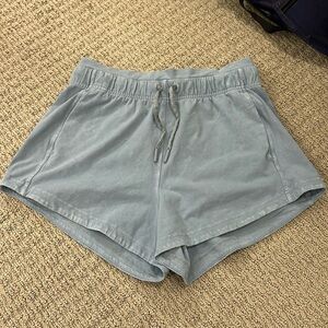 Lululemon Inner Glow 3-inch Sky Blue Soft Shorts - Size 6 (no tag)